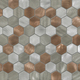 hexagon aluminium mosaic